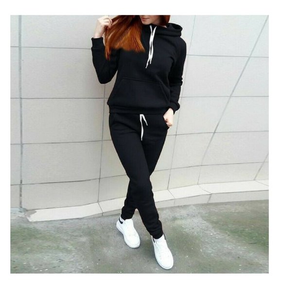 Light Hoodie & Sweatpants Set Tracksuit ActiveWear 2-piece set - Picture 6 of 6